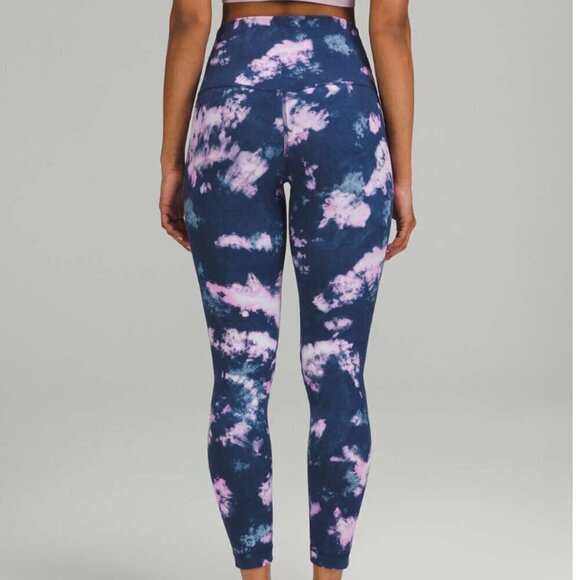 Lululemon Align High-Rise Pant 25" Circulate Tie Dye Mineral Blue Multi - Picture 6 of 6